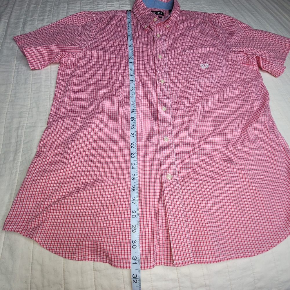 Men's Chaps Button Down Top Large - image 3